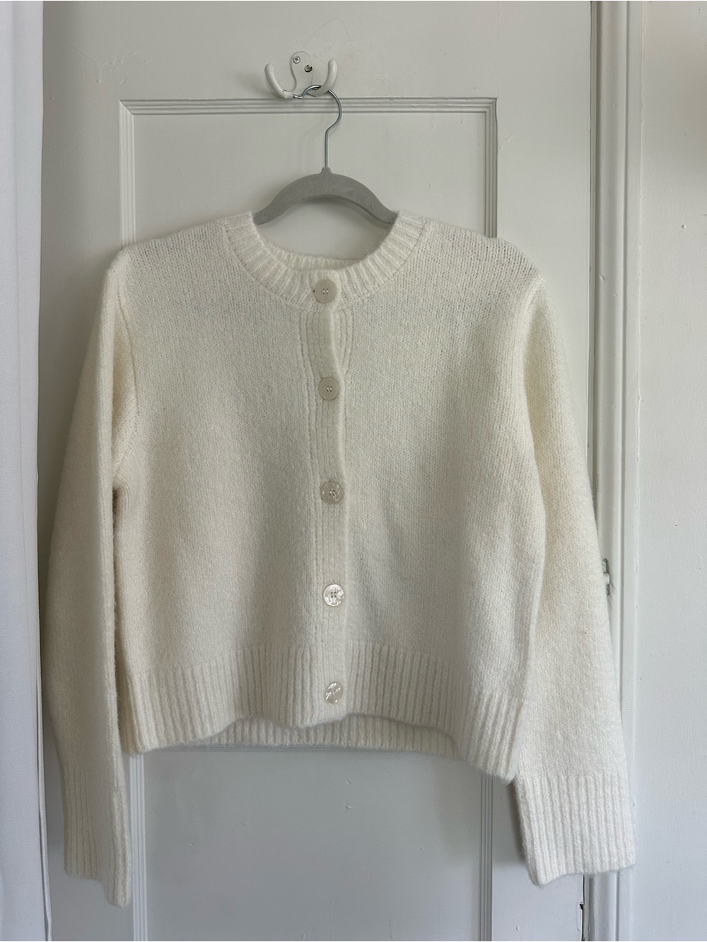 Zsupply Ivory Button-Front Women's Sweater